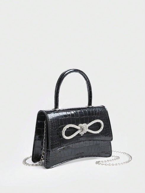 QWINEE Women's Mini Evening Bag Rhinestone Decorated Clutch Purse Prom Bags Sparkle Mini Square Handbags...