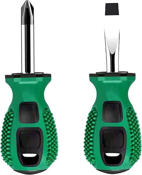 Buspoll screwdriver sets rubber anti-skid handle stubby screwdriver magnetic head 6mmx38mm slotted/phillips screwdriver...
