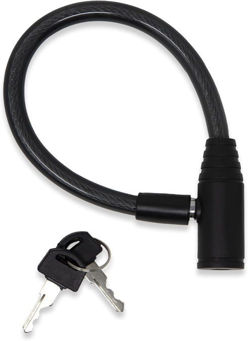 Urban August Child-Proof Refrigerator Lock with Keys - Cable Lock for French Door Fridge, Bike, Stroller, & Helmet - Cabinet Lock for Kids & Adult...