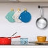 7" Cotton Trivets Set, 3Pcs Cute Cat Ear Pot Holders Woven Hot Pads Mats Thick Heat Resistant for Hot Pots and Pans Round Hot Plate Holder Washabl...