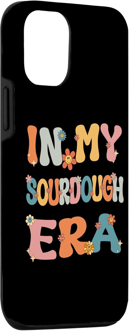 iPhone 13 Pro In My Sourdough Era Retro Groovy Sourdough Cute Bread Baking Case...