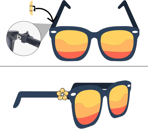 Silver Star Charms for Sunglasses, Fashionable and Trendy Accessories for Womens Sunglasses, Wear Lightweight and Comfortable Star Decorations on ...