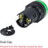 uxcell 5Pcs Green Indicator Light AC/DC 24V, 22mm Panel Mount, for Electrical Control Panel, HVAC, DIY Projects...