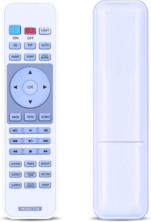 PZL Replacement Remote Control for BenQ Digital Projector HT2050A W1050 HT1070A TH670 HT2050 HT4050 W1350 W2000 HT3050 HT1085ST W3000 W1050S HT107...