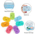 HRX Package Little Daily Pill Box Case AM PM for 7 Day, Small Pocket Purse Pills Holder, Cute Drug Organizer Container 2 Times a Day...