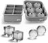 glacio Silicone Ice Cube Trays – Large Silicone Molds for 2-Inch Ice Cubes and Spheres Whiskey Ice Cube Trays with Lids for Cocktails & Bourbon – ...
