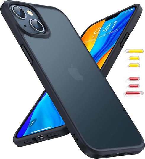 TORRAS Shockproof Designed for iPhone 13 Mini Case, 10 FT Military Drop Protection Translucent Hard PC Back with Soft Edge Protective Slim 13 Mini...