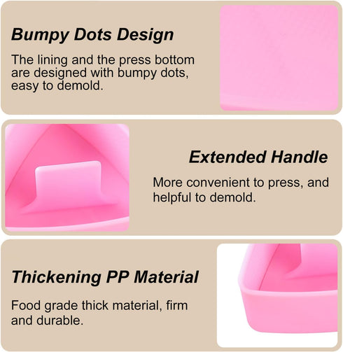 Onigiri Mold Triangle, 2 Pack Rice Ball Mold Sushi Makers, Japanese Rice Cooker for Kids Bento...