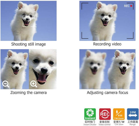 JJC RMT-P1BT Bluetooth Wireless Remote Control Commander for Sony ZV-1 II ZV1 ZV-E1 ZV1F ZV-1F RX100 VII ZV-E10 II A6700 A6600 A6100 A7CR A7C II A...