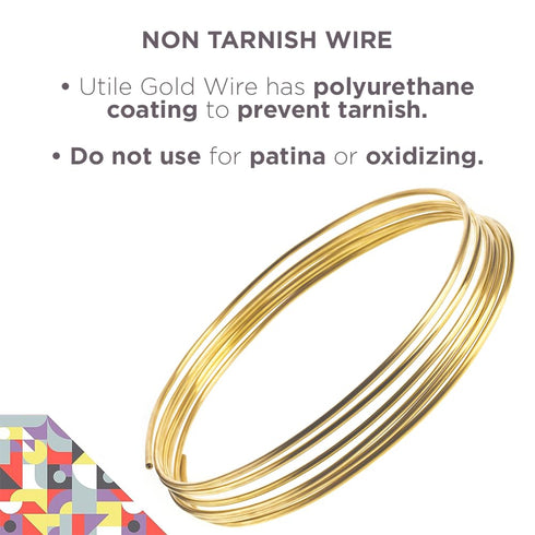UTILE 18 20 22 24 Gauge Copper Wire for Jewelry Making 30 Yards / 90 ft – Craft Metal Wire, Beading and Bendable Wire - Floral Décor, Armature and...
