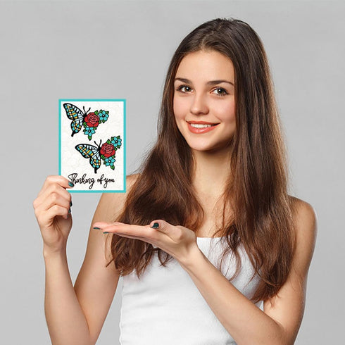 GLOBLELAND Flowers Butterfly Metal Die Cuts Bee Dragonfly Cut Dies Metal Stencils Metal Cutting Dies for Card Making Embossing Tool Stencil Scrapb...