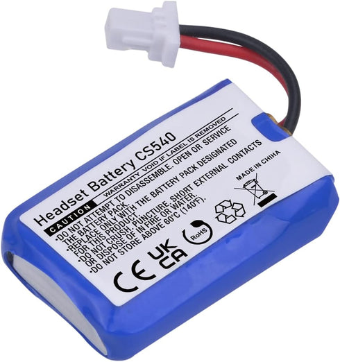 CS540, C054 Replacement Battery, 84479-01, 86180-01 Battery for Plantronics CS540, CS540A, C054 Wireless Headsets, 4-Pack...