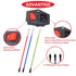 3Pcs AC 10A 15A 250V Rocker Switch Power Socket Inlet Module Plug, 3 Pin IEC320 C14 10A Male Power Switch with 6Pcs Mounting Screws,9Pcs 18 AWG Ex...