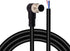 M12 Male 4 Pin Right Angle Connector Aviation Socket Electrical Cable 6.5Ft/2M Connector Aviation Link Cable for Industrial Automation Control,Fie...