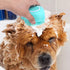 2Pcs Dog Cat Bath Brush Soft Silicone Dog/Puppy Massage Brush Hair Fur Grooming Cleaning Brush with Shampoo Dispenser,for Long Short Haired Pets,w...