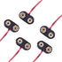 (Pack of 5) T-Type 9V Battery Connector, 9 Volt Battery Clip, 9V Battery Clip Connector with Wire and Hard Buckle Plastic Housing...