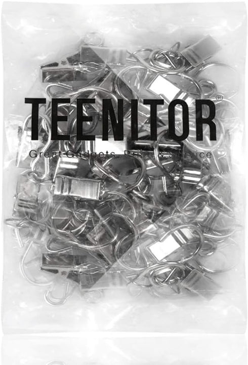 Teenitor 60pcs Party Light Hanger, Gutter Hangers for Lights, Curtain Clips Hanging Clamp Hooks Hanger Clips for Curtain Photos String Party Light...