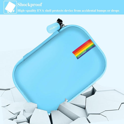 Leayjeen Kids Camera Case Compatible with Goopow/SGAINUL/Gofunly/ArtCWK and More Video Digital Camera Gift - Case for Toy Action Camera and Access...