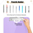 Hongri Plastic 8.5 x11 Clipboards, Purple A4 Clipboard Letter Size for Nurses, Students, Teacher, Office and School, Clip Board with Pen Holder an...