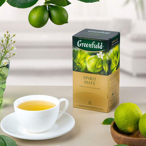 Greenfield Spirit Mate Herbal Tea Fruit & Herbal Collection 25 Teabags The Execptional Freshness Of Tea Is Guranteed By The Special Foil Sachet...