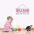 Girl's Room Sign - No Boys Allowed, Nursery Decor, Door Plaque, Birthday Gift, 5" x 10" Sign (E2-WH065)...