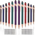 12 PCS 2-in-1 Stylus Retractable Ballpoint Pens,Pen with Stylus tips, 1.0 mm Black Ink Metal Pen Stylus Pens for Touch Screens,12 Pens and 12 Refi...