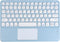 Bluetooth Keyboard,10-inch Wireless Bluetooth Keyboard with Touchpad for iPad Ultra-Slim Small Portable Rechargeable Keyboard with Trackpad for iP...
