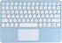 Bluetooth Keyboard,10-inch Wireless Bluetooth Keyboard with Touchpad for iPad Ultra-Slim Small Portable Rechargeable Keyboard with Trackpad for iP...