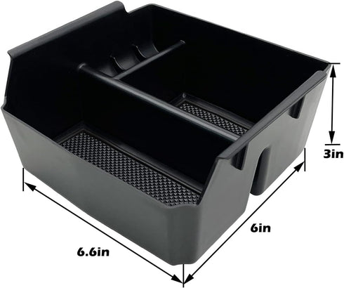 Compatible with Jeep Wrangler JK and JKU Accessories 2011-2018 Center Console Organizer Tray (Black)...