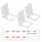 DaierTek 19mm PC Power Push Button Switch Cover Safety Guard Plastic Transparent Cap Protector for 3/4" Mounting Dia. Pushbutton Artists Light Box...