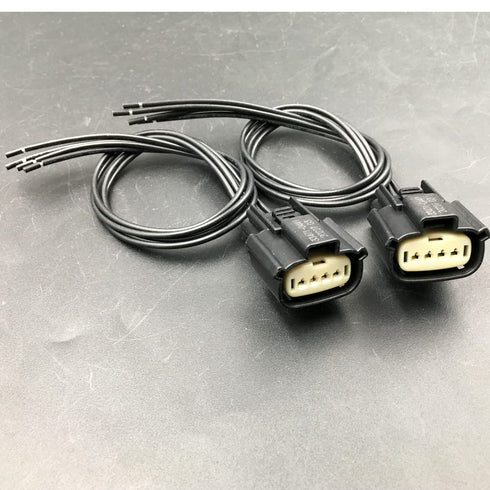 Huayicarbpart 2Pcs 4-Wire HID Halogen Headlight Connector Pigtail Harness Plug Compatible with Ford Escape Taurus F150 2013-2021...