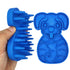 KIRTI Groom Brush,Massag Brush for Dogs, Cats, Small Animals and Pets with Short Hair Grooming Bathing Massaging and Deshedding Silicone Brush,Sof...