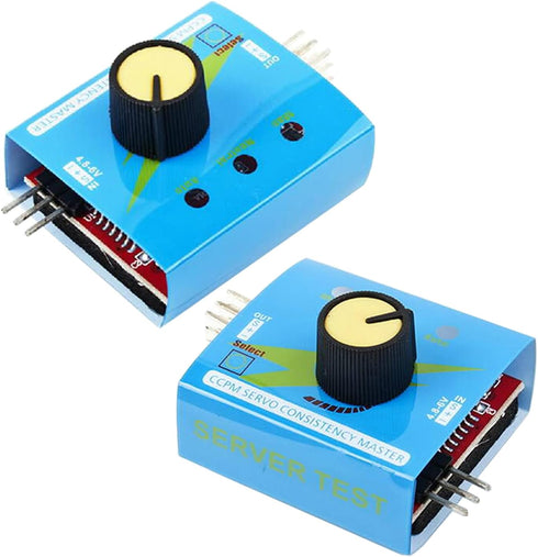 2pcs 3CH Digital Multi RC Servo Tester ECS Consistency CCMP Master Speed Controller Checker Adjustment for RC Car Servo...
