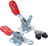 E-TING New 4PCS Hand Tool Toggle Clamp 201A Antislip Red Horizontal Clamp 201-A...