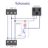 DIN Rail Mount AC 120V NEMA 5-15R Single Receptacle Outlet Power Strip Module, with Rocker Switch Thermal Circuit Breaker Overload Protector...