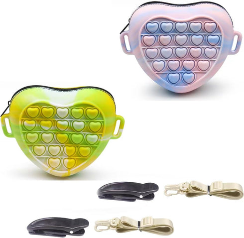 2PCS Silicone Dog Treat Pouch, Dog Training Treat Pouch for Leash, Small Dog Training Bag with Waist Belt and Waist Clip, Pet Walking Bag for Dog ...
