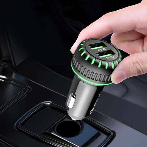 Dual QC 3.0 Ports Quick Charger for Car, Fast Car Charger Adapter Compatible with Cigarette Lighter Socket, iPhone 13/Pro Max/Pro, 12/11, Samsung ...