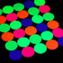 10000 pieces UV Neon Round Confetti 5 Colors Neon Fluorescent Tissue Confetti Dot Blacklight Glow Party Confetti for Blacklight Neon Party, Birthd...