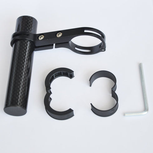 UPANBIKE Bike Handlebar Extender Extension Carbon Fiber Bracket Aluminum Alloy Clamp for Bicycle Speedometer Headlight Light Lamp Holder (Black,10...