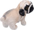 Lifelike Pug Dog Stuffed Animal Animated Plush Puppy Toy Doll Super Realistic Dogs Act Like Real Excellent Gifts for Kids Birthday Party Dog Colle...