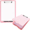 Flybold Pink Clipboard with Storage - Smooth, Sturdy and Durable Clipboard - Versatile Storage Space - Unique Design, Safe and Easy to Use - 13.3x...