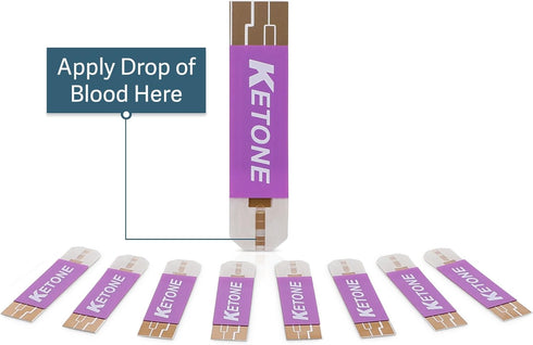 Box of 10 Ketone Test Strips to Use with Our MD6 Blood Monitoring System | Stay in Ketosis and Get The Best Results with Accurate Keto Counts Whil...