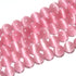 8mm Pink Cat Eye Beads Round Semi Precious Gemstone Loose Beads for Jewelry Making (47-50pcs/strand)...