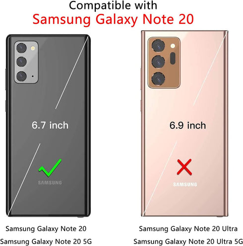 Military Grade Drop Impact for Samsung Galaxy Note 20 Case Note 20 5G Case 360 Metal Rotating Ring Kickstand Holder Armor Heavy Duty Shockproof Ca...