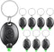 8 Pack Ultra Bright Green Light Keychain Flashlight, Mini Green LED Keychain Flashlight, Green Keychain Flashlight for Night Observation...
