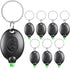 8 Pack Ultra Bright Green Light Keychain Flashlight, Mini Green LED Keychain Flashlight, Green Keychain Flashlight for Night Observation...