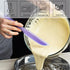Nonstick Silicone Knife Shaped Flexible Kitchen Spatula Scraper Turner,Kitchen Cooking Utensils With Nylon Core (Purple)...