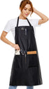 Hair Stylist Apron - Salon Aprons Pu Waterproof Protective Coated - Bleach Proof Barber Apron for Women/Men with Pockets.for Cosmetologist -Dog Gr...
