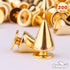 PMLAND 200 Sets/Pairs 9.5mm Gold Cone Spikes Screwback Studs DIY Craft Cool Rivets Punk...
