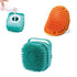 2Pack Dog Bath Brush, Dog Bath Scrubber Shampoo Dispenser Brush, Pet Bath Massage Shower Soap Brush Soft Silicone for Short & Long Haired Dogs and...